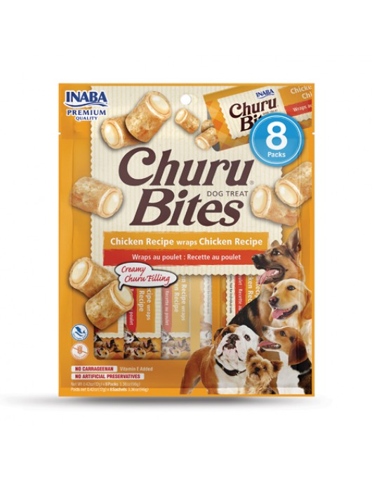 Inaba Churu Dog Bites Chicken & Tuna - 8 х 12г - Лакомства за кучета