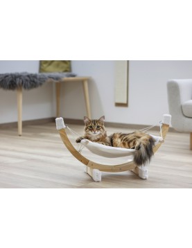 Хамак за котка Siesta 73х36х34см, бял
