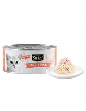 Kit Cat Deboned Toppers Chicken & Salmon - консерва 80г