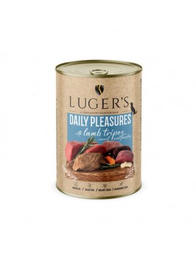 Luger`s Dog Daily Pleasures - агнешко шкембе, моркови и магданоз, 400г - Консервирани храни