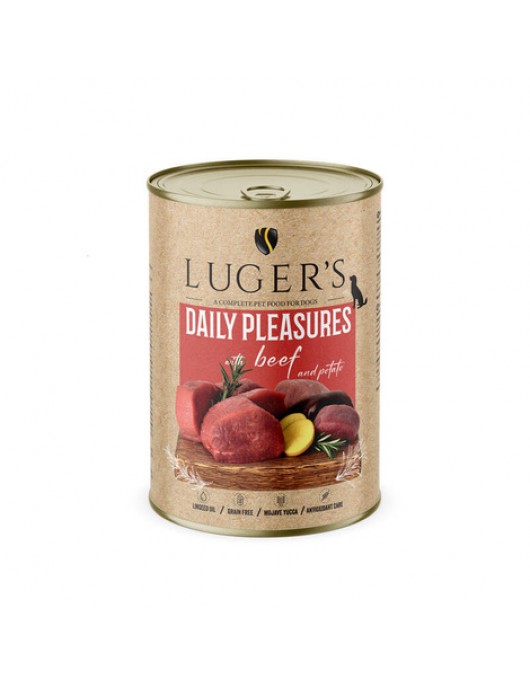 Luger`s Dog Daily Pleasures - агнешко шкембе, моркови и магданоз, 400г - Консервирани храни