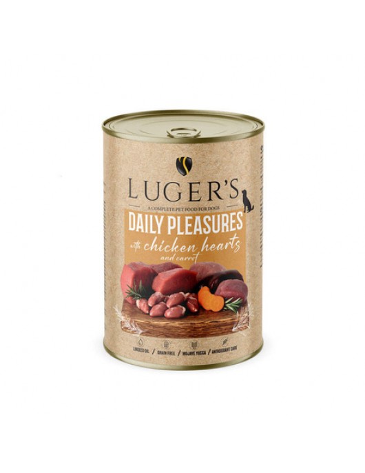 Luger`s Dog Daily Pleasures - агнешко шкембе, моркови и магданоз, 400г - Консервирани храни