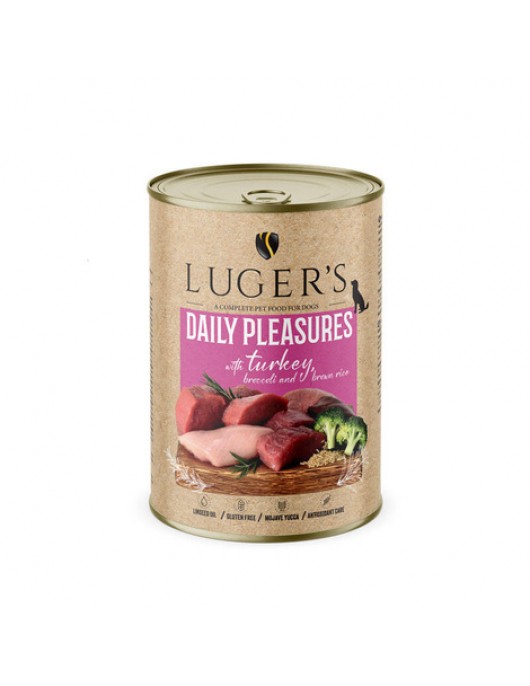 Luger`s Dog Daily Pleasures - агнешко шкембе, моркови и магданоз, 400г - Консервирани храни