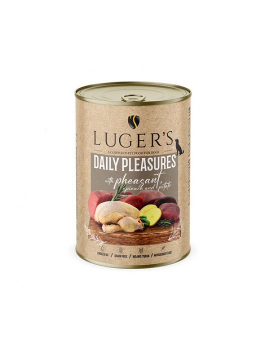 Luger`s Dog Daily Pleasures - агнешко шкембе, моркови и магданоз, 400г - Консервирани храни