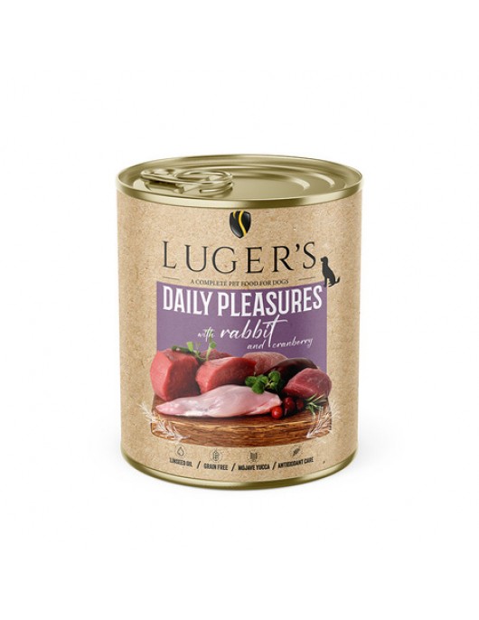 Luger`s Dog Daily Pleasures - агнешко шкембе, моркови и магданоз, 400г - Консервирани храни