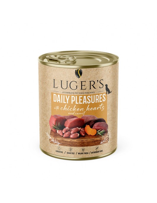 Luger`s Dog Daily Pleasures - агнешко шкембе, моркови и магданоз, 400г - Консервирани храни