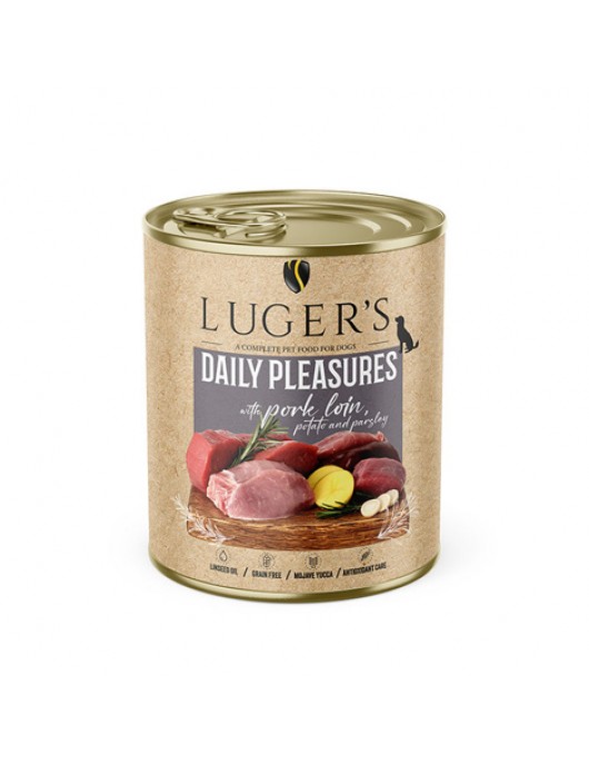 Luger`s Dog Daily Pleasures - агнешко шкембе, моркови и магданоз, 400г - Консервирани храни