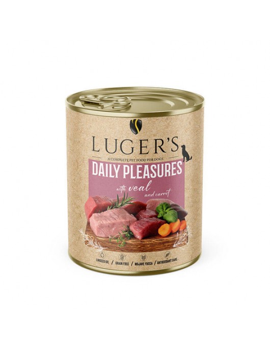 Luger`s Dog Daily Pleasures - агнешко шкембе, моркови и магданоз, 400г - Консервирани храни