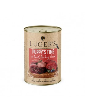 Luger’s Dog Puppy’s Time - говеждо и пуeшки дроб, 400г