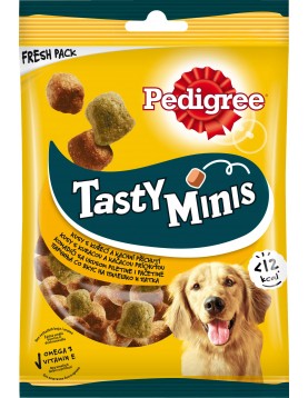 Лакомство Pedigree Tasty Minis говеждо и птиче - 155г - 