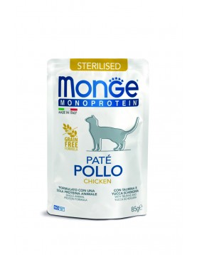 Пауч Monge Cat Monoprotein Adult Sterilised Chicken 85г