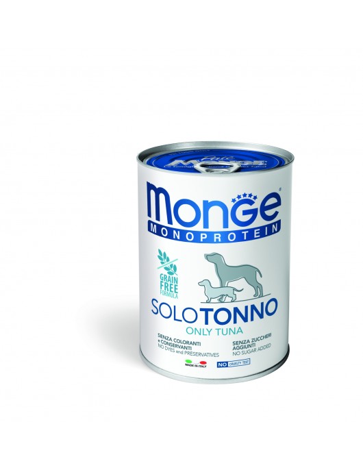 Консерва Monge Dog Monoprotein Adult Pate Tuna 400г Консерва Monge Dog Monoprotein Adult Pate Tuna 400г - Консервирани храни