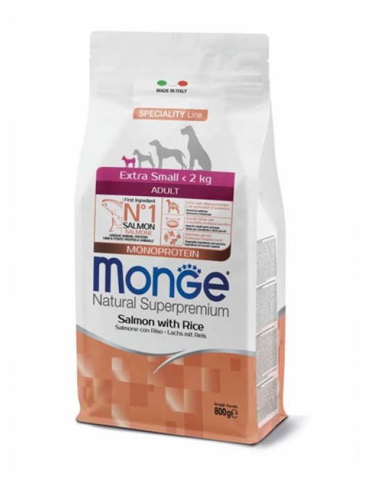 Monge Dog Monoprotein Extra Small Adult Salmon - 