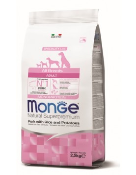 Monge Dog Monoprotein Adult All breeds Pork, Rice & Potatoes