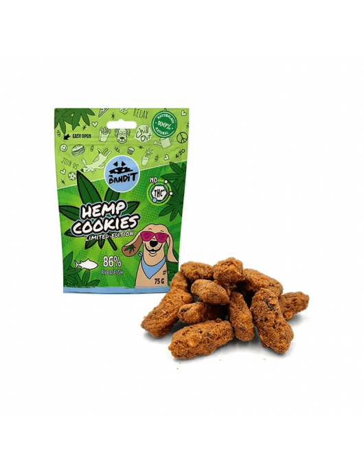 Mr. Bandit Hemp Cookies Duck - конопени бисквитки с патица, 75г - Лакомства