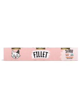 Mr. Bandit Cat Fillet Multipack Tuna, Tuna/Pumpkin, Chicken - чисто филе от риба тон, риба тон с тиква и пиле - 3 х 80г