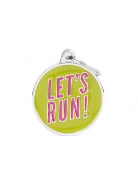 Медальон My Family Charms - Let`s Run - L ф 32мм