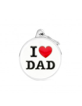 Медальон My Family Charms - I love Dad - L ф 32мм