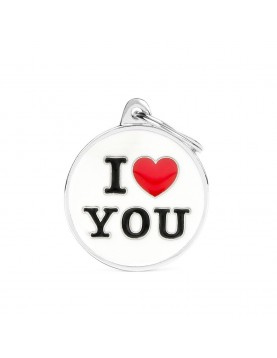 Медальон My Family Charms - I love You - L ф 32мм