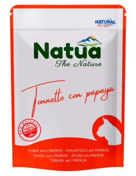 Natua Tuna & Papaya in Jelly - филенца риба тон и папая в желе - 70г, в пауч