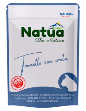 Natua Tuna & Sea Bream in Jelly - филенца риба тон и ципура в желе - 70г, в пауч