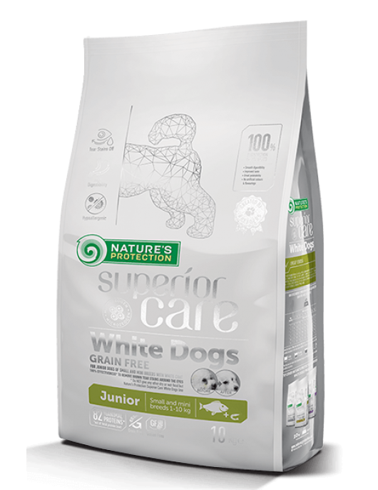 Nature`s Protection White Small Breed Junior Fish - Сухи храни