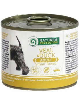 Nature`s Protection Small Breed Veal & Duck - консерва 200г