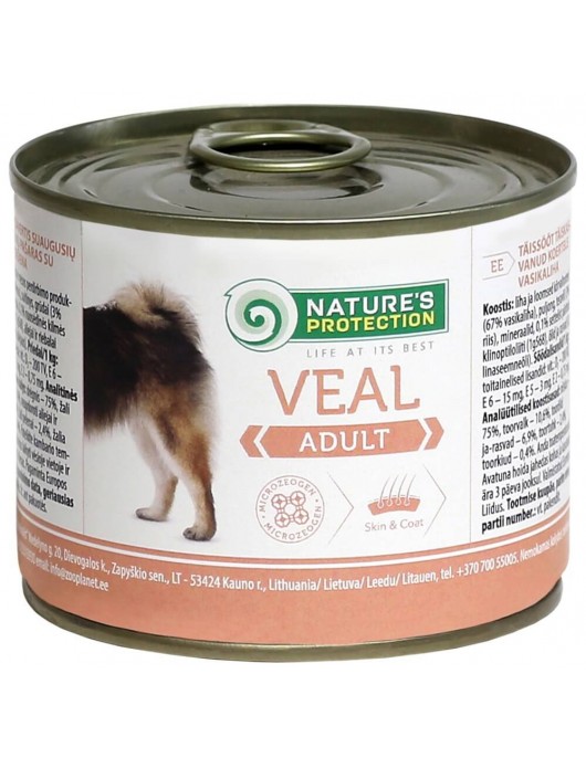 Nature`s Protection Adult Veal 200g - Консервирани храни