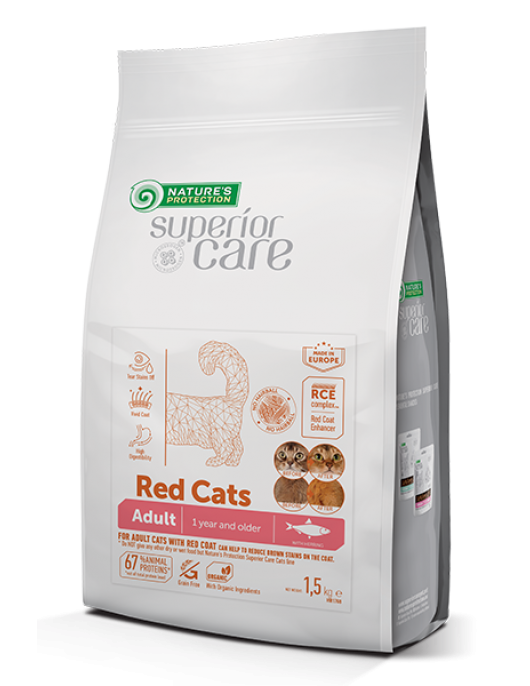 Nature`s Protection Red Cat Adult Herring - Сухи храни