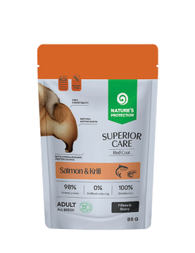 Nature`s Protection Adult Superior Care Red Salmon & Krill , 85г