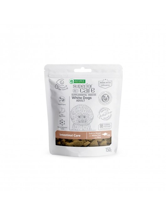 Лакомство за кучета с бяла козина Nature's Protection Intestinal Care - Лакомства за кучета
