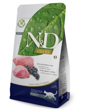 N&D Cat Prime Adult Lamb & Blueberry - Сухи храни