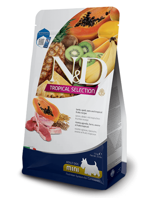 N&D Dog Tropical Selection Adult Mini Chicken and Tropical fruits - Сухи храни