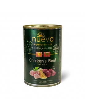 Nuevo Dog Junior Chicken & Beef - 400г