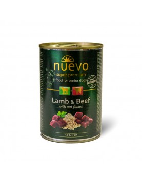 Nuevo Dog Senior Lamb, Beef & Oat flakes - 400г