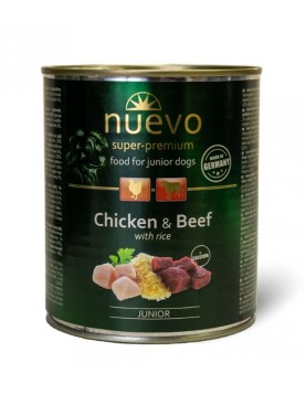 Nuevo Dog Junior Chicken & Beef - 800г
