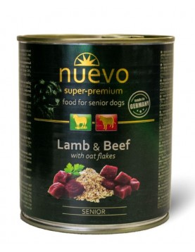 Nuevo Dog Senior Lamb, Beef & Oat flakes - 800г