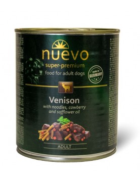Nuevo Dog Adult Venison, Noodles & Cowberry - 800г