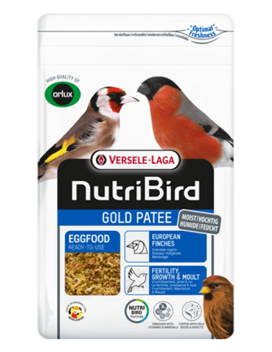 Versele-Laga Nutribird Gold Patee European Finches - яйчна, мека храна за финки - Храни 