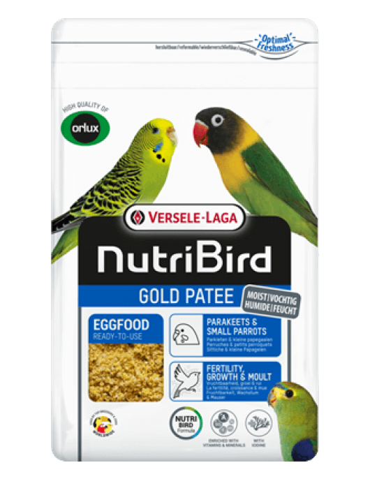 Versele-Laga Nutribird Gold Patee Parakeets & Small Parrots - яйчна, мека храна за малки папагали - Храни 