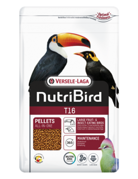 Versele-Laga NutriBird T16 Tropical - екструдирана храна за големи насекомоядни птици