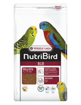 Versele-Laga NutriBird B18 - екструдирана храна за малки папагали, в период на развъждане