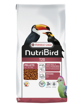 Versele-Laga NutriBird T16 Tropical - по време на развъждане, екструдирана храна за големи насекомоядни птици