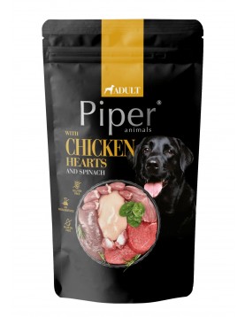 Piper Adult Chicken Hearts & Spinach - 150г в пауч
