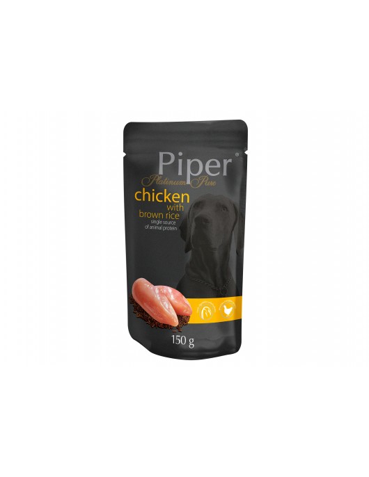 Piper Platinum Pure Chicken & Brown Rice - 400г Грижа за кожата и козината