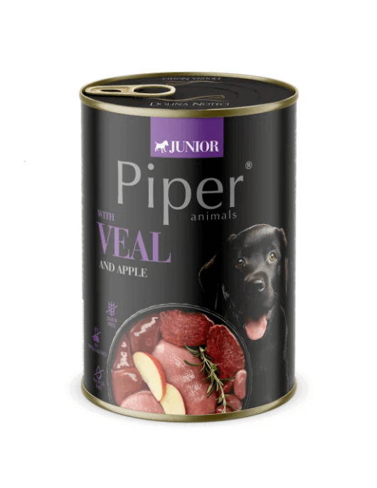 Piper Junior Veal & Apples - 400г - Консервирани храни