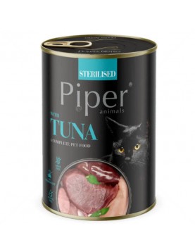 Piper Cat Adult Sterilised Tuna - консерва 400г