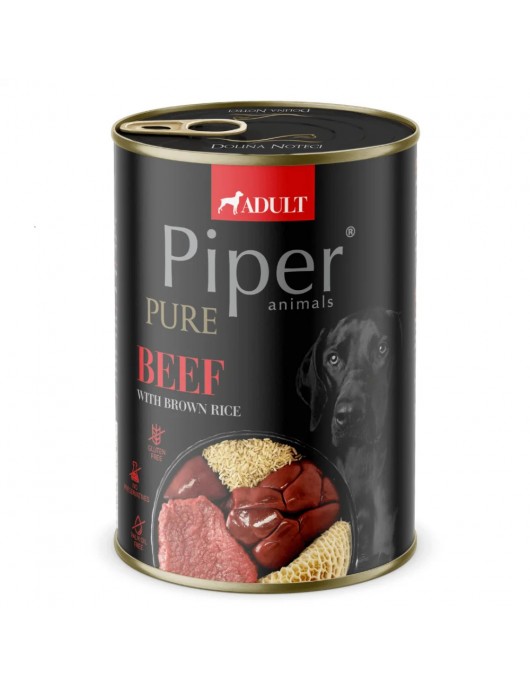 Piper Platinum Pure Beef & Brown Rice - 400г - Грижа за кожата и козината