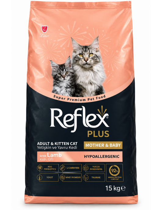 Reflex Plus Cat Mother & Babycat Lamb & Rice - Сухи храни