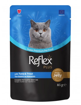 Reflex Plus Tuna & Trout in jelly, 85г